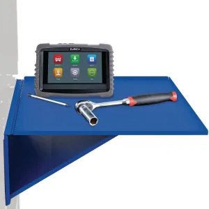 Folding Side Tray for 4 Drawer Tech Cart, Blue