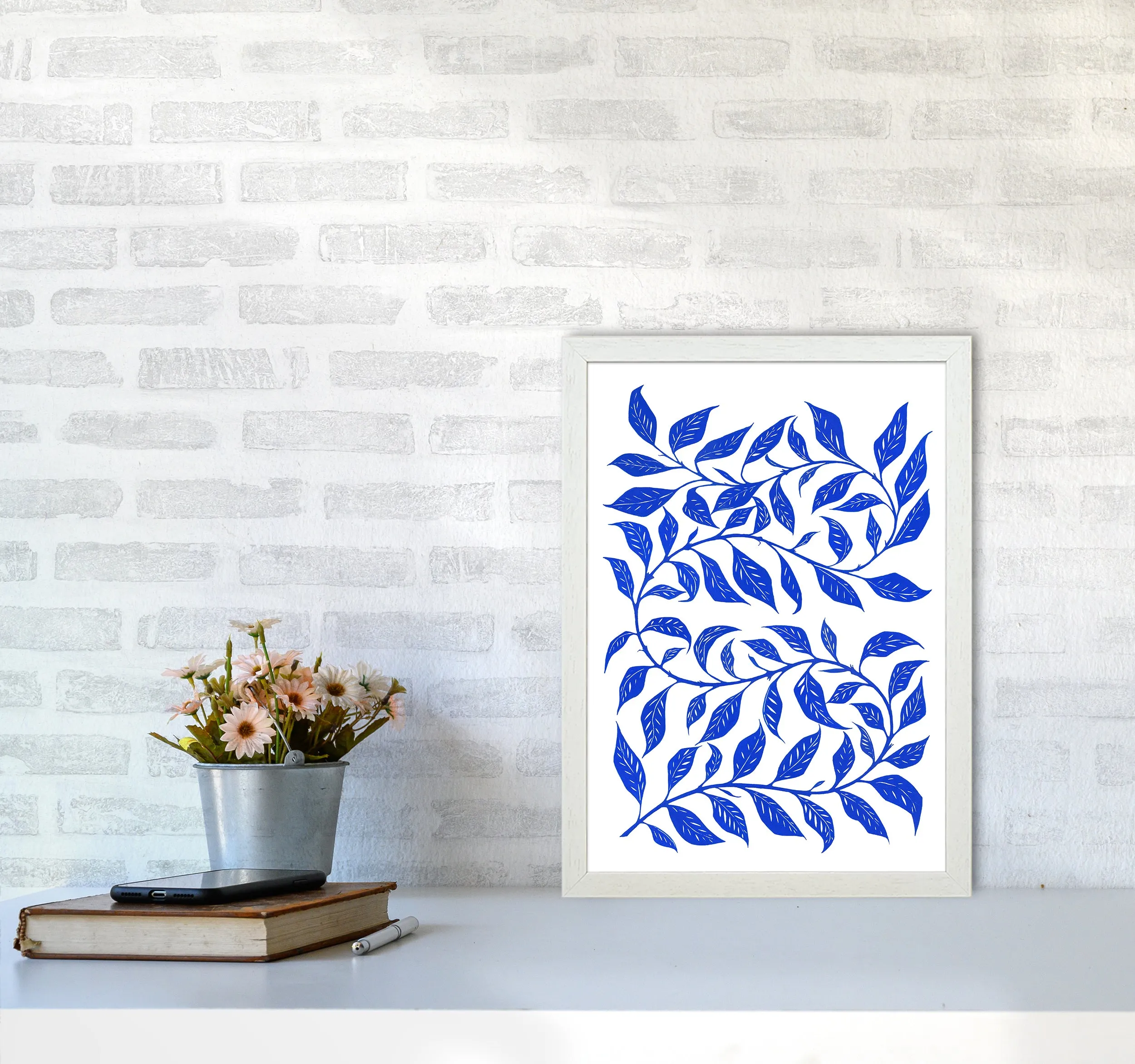 Foliage No 1 Botanical Art Print by Kookiepixel
