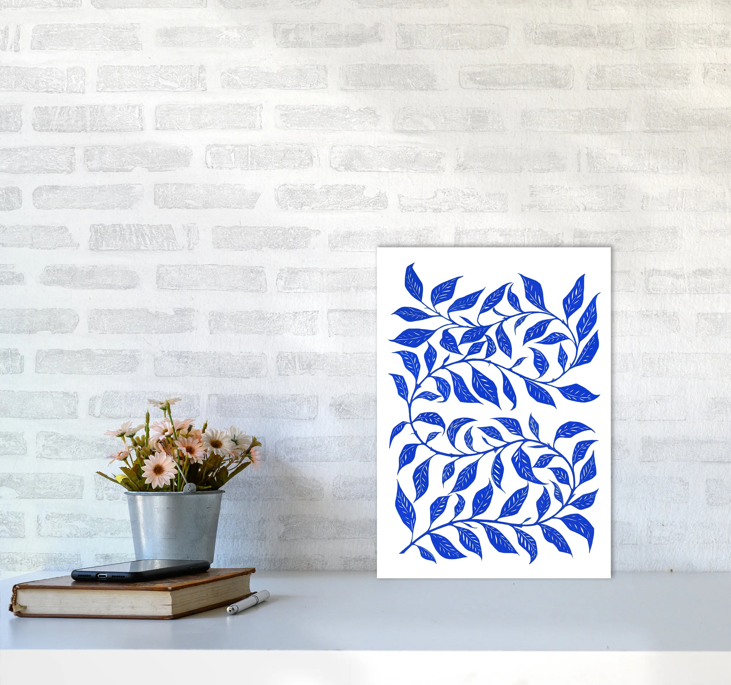 Foliage No 1 Botanical Art Print by Kookiepixel