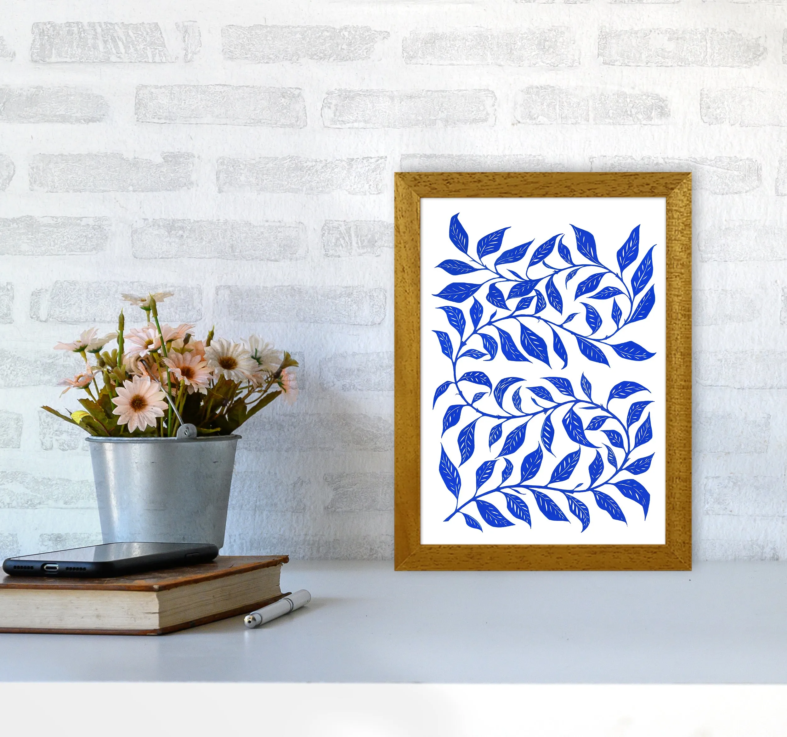 Foliage No 1 Botanical Art Print by Kookiepixel