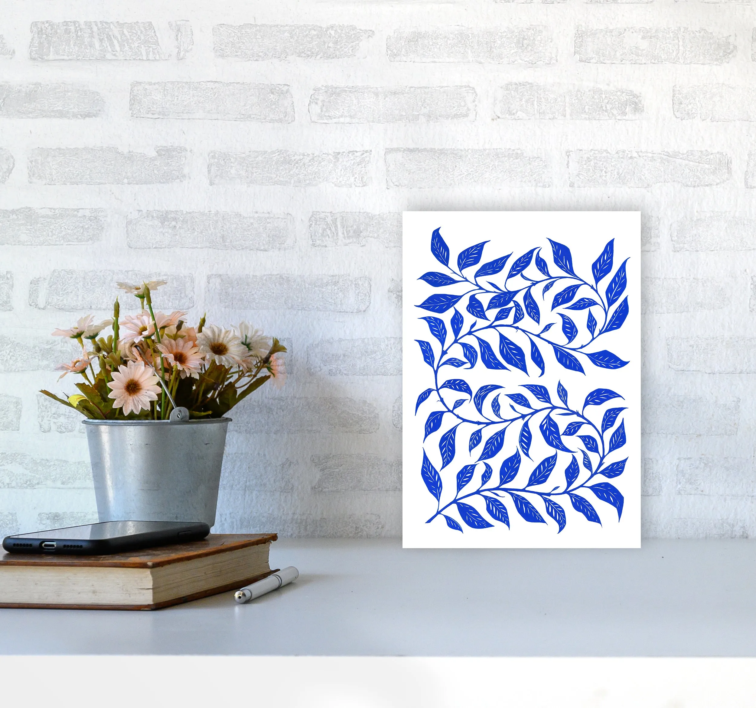 Foliage No 1 Botanical Art Print by Kookiepixel