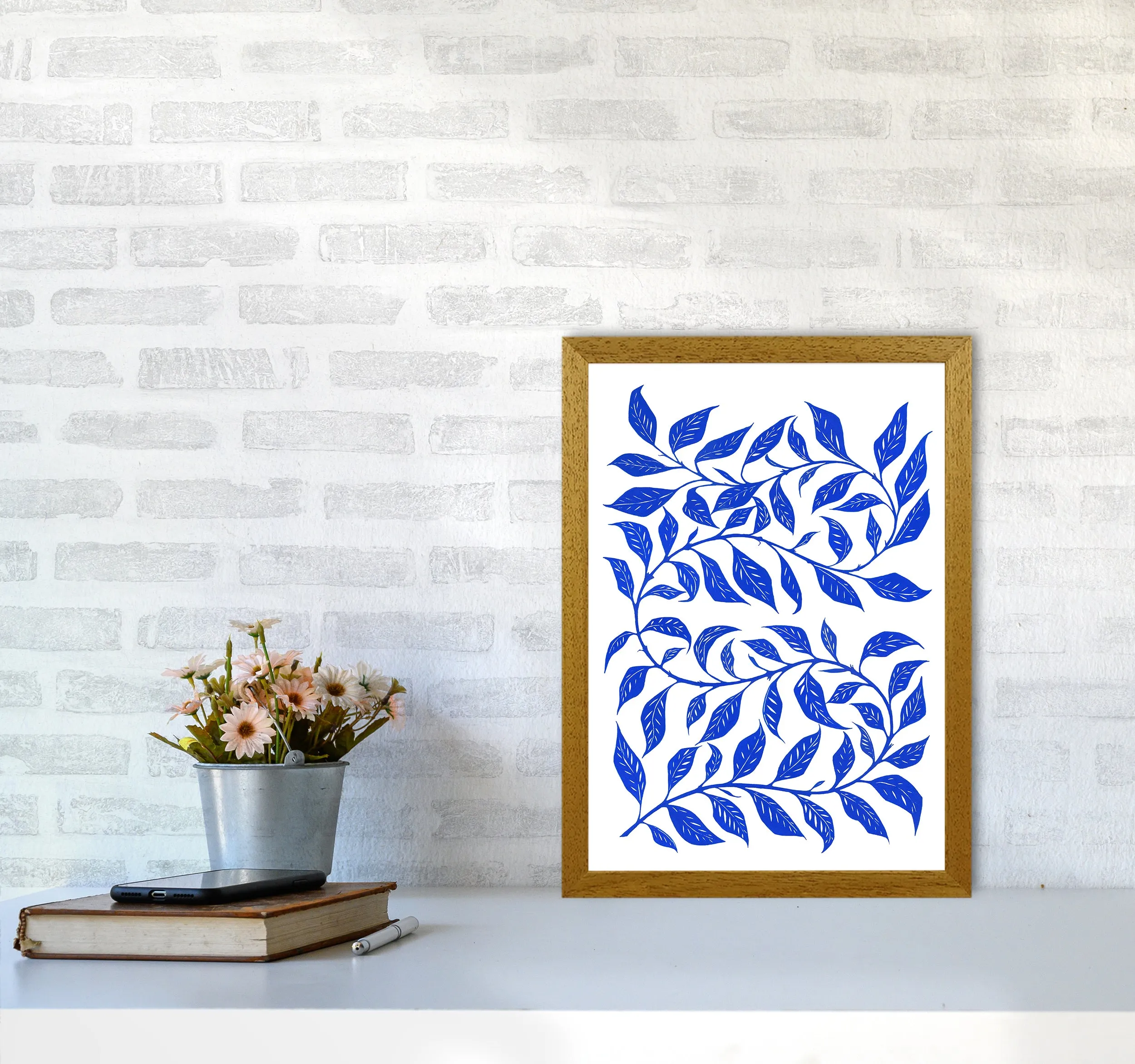 Foliage No 1 Botanical Art Print by Kookiepixel