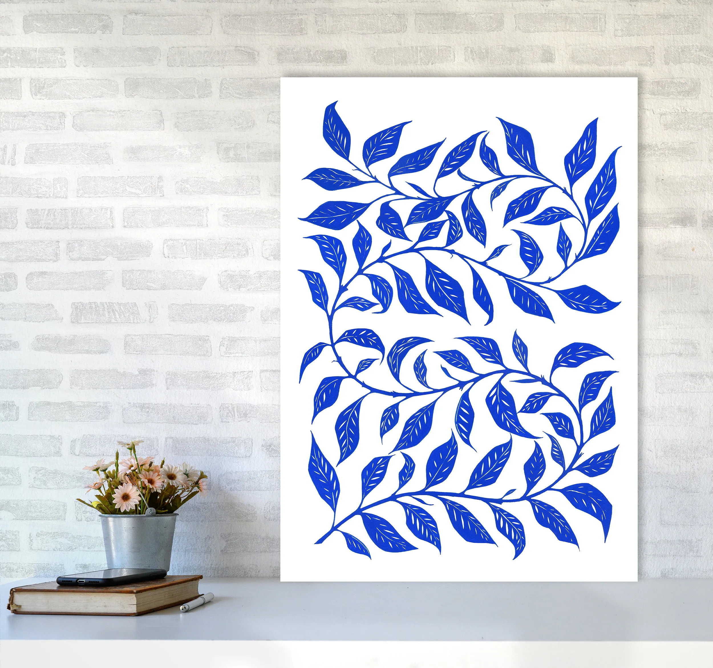 Foliage No 1 Botanical Art Print by Kookiepixel