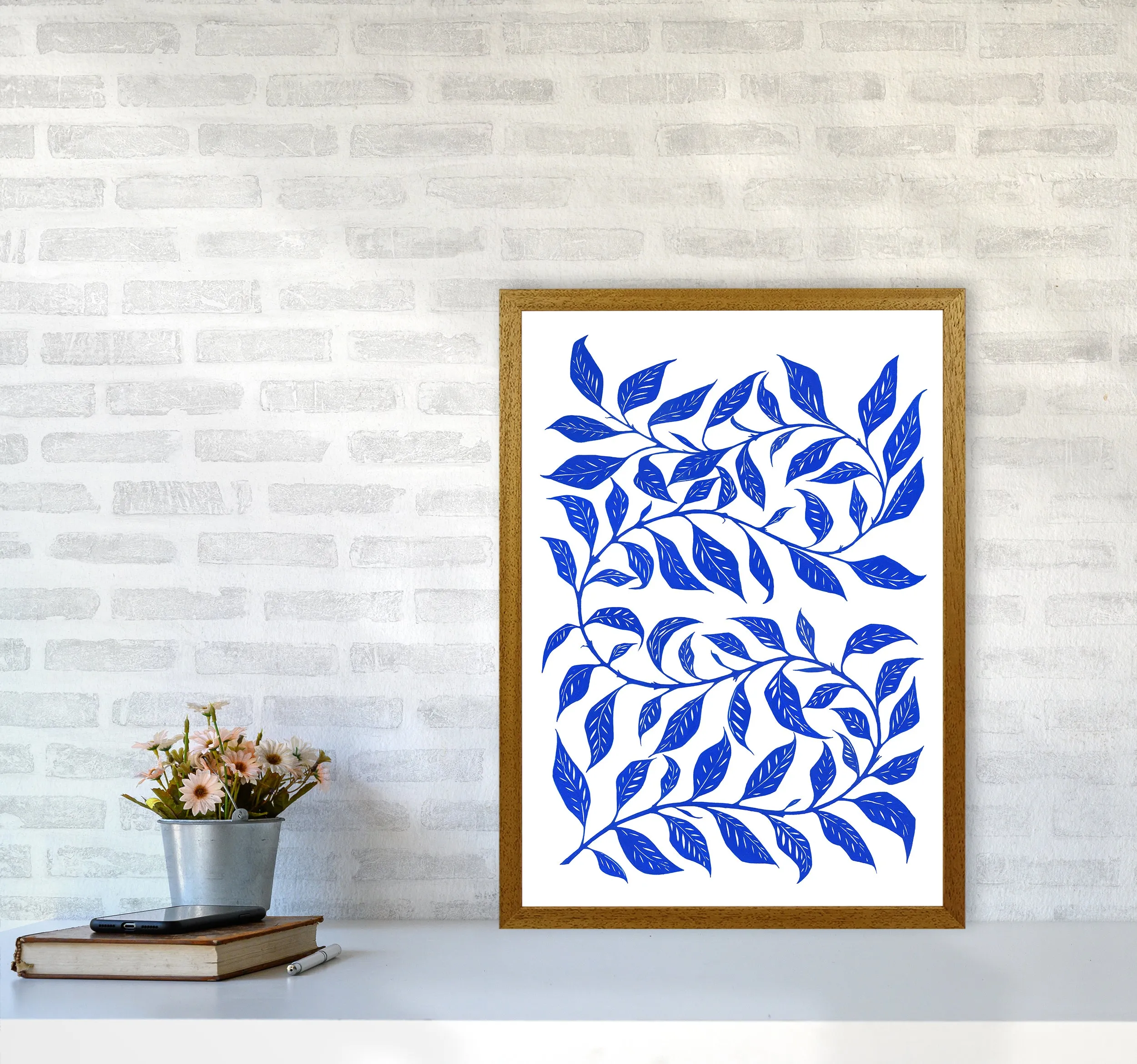 Foliage No 1 Botanical Art Print by Kookiepixel
