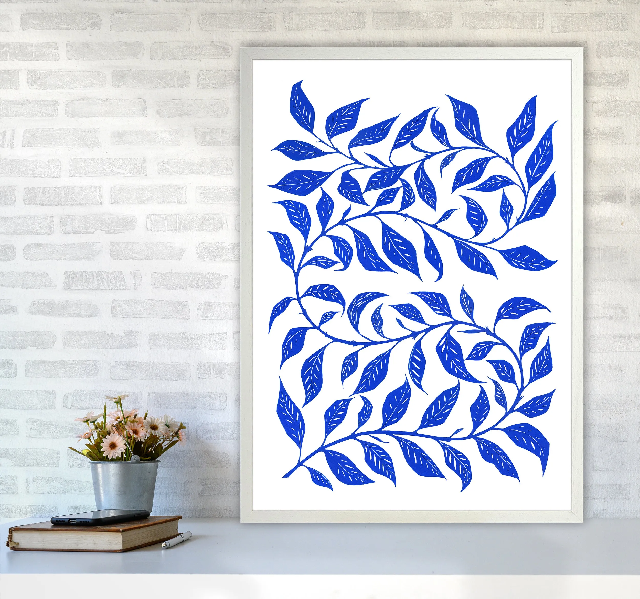 Foliage No 1 Botanical Art Print by Kookiepixel