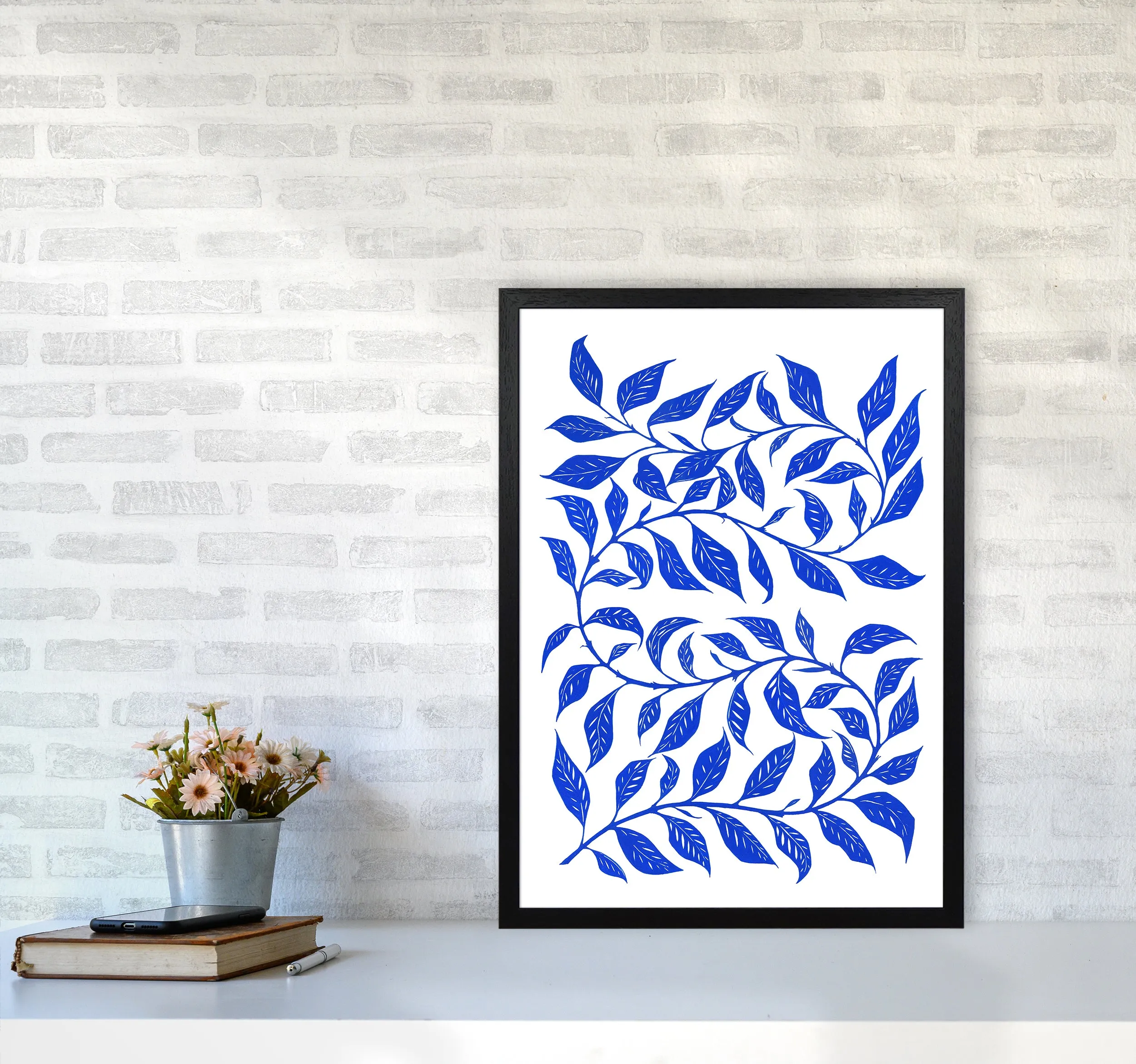 Foliage No 1 Botanical Art Print by Kookiepixel