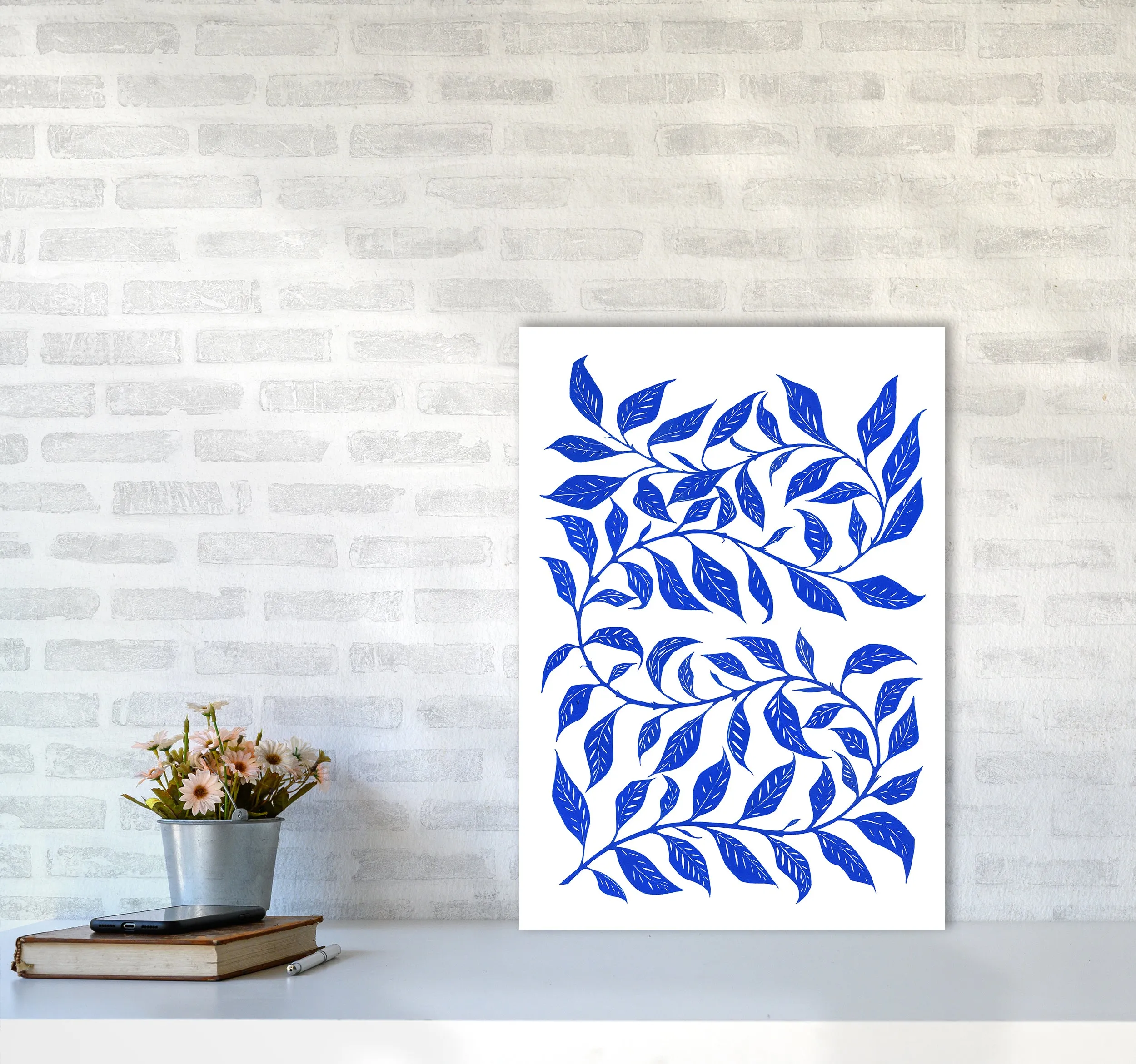 Foliage No 1 Botanical Art Print by Kookiepixel