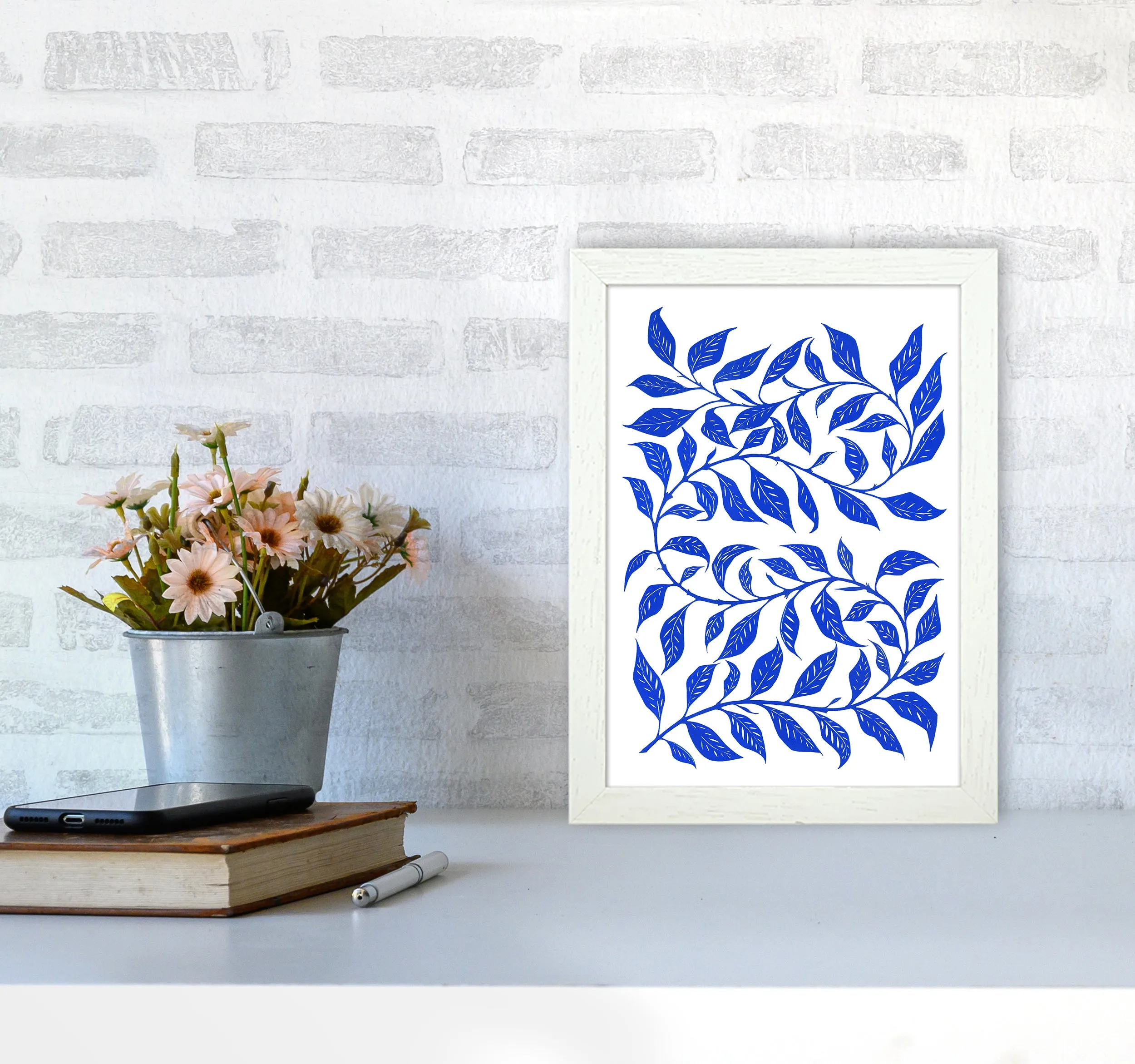 Foliage No 1 Botanical Art Print by Kookiepixel