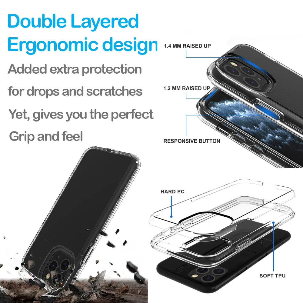 For Apple iPhone XS/X Christmas Funny Couples Chest Nuts Ornaments Design Hybrid Protective Phone Case Cover