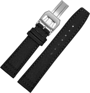For IWC Pilot Spitfire Timezone TopGun Strap Green Black Belts Wristwatch Straps 20mm 21mm 22mm Nylon Canvas Fabric Watch Band