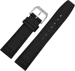 For IWC Pilot Spitfire Timezone TopGun Strap Green Black Belts Wristwatch Straps 20mm 21mm 22mm Nylon Canvas Fabric Watch Band