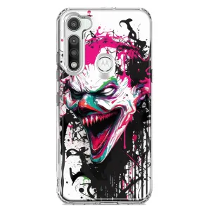 For Motorola Moto G Fast Evil Joker Face Painting Graffiti Design Hybrid Protective Phone Case Cover