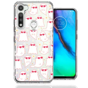 For Motorola Moto G Fast Floating Heart Glasses Love Ghosts Vaneltines Day Cutie Daisy Double Layer Phone Case Cover