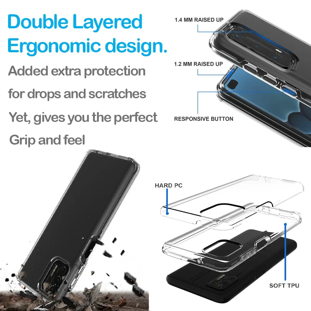 For Samsung Galaxy A01 Black Clear Funny Text Quote Hella Sus Design Hybrid Protective Phone Case Cover