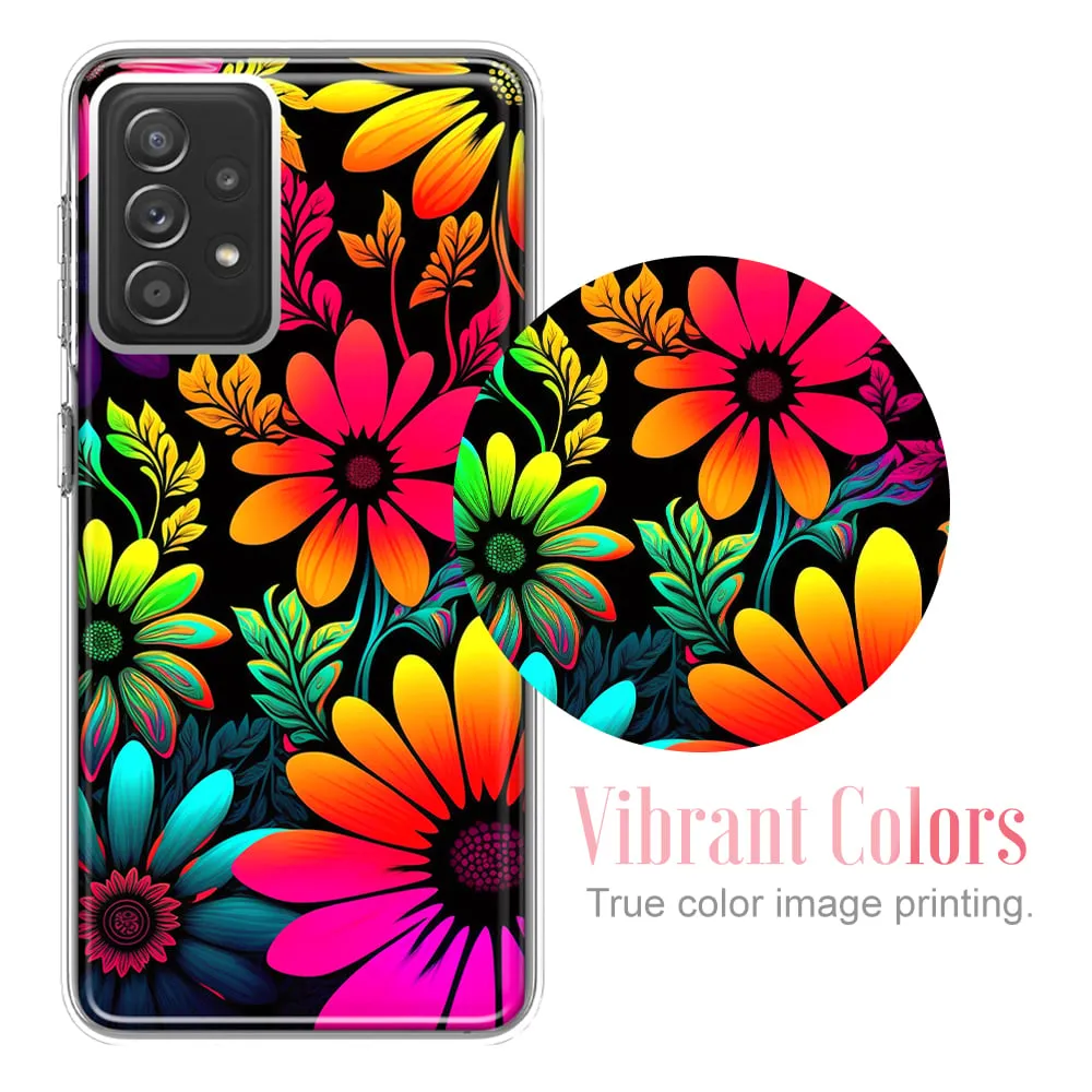 For Samsung Galaxy A01 Black Clear Funny Text Quote Hella Sus Design Hybrid Protective Phone Case Cover