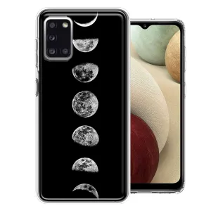 For Samsung Galaxy A31 Moon Transitions Double Layer Phone Case Cover