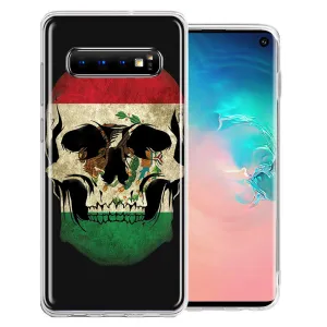 For Samsung Galaxy S10 Plus Mexico Flag Skull Double Layer Phone Case Cover
