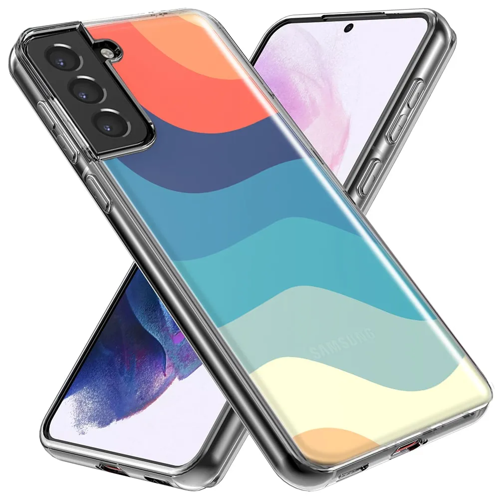 For Samsung Galaxy S24 Ultra Rero Abstract Waves Slim Shockproof Hard Shell TPU Case Heavy Duty Protective Phone Cover