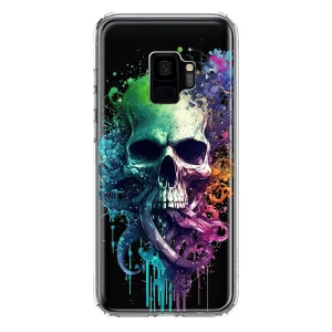 For Samsung Galaxy S9 Fantasy Octopus Tentacles Skull Design Hybrid Protective Phone Case Cover