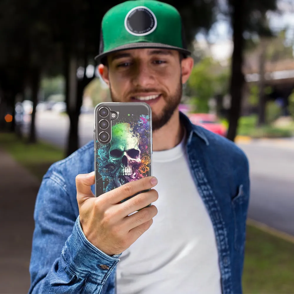 For Samsung Galaxy S9 Fantasy Octopus Tentacles Skull Design Hybrid Protective Phone Case Cover