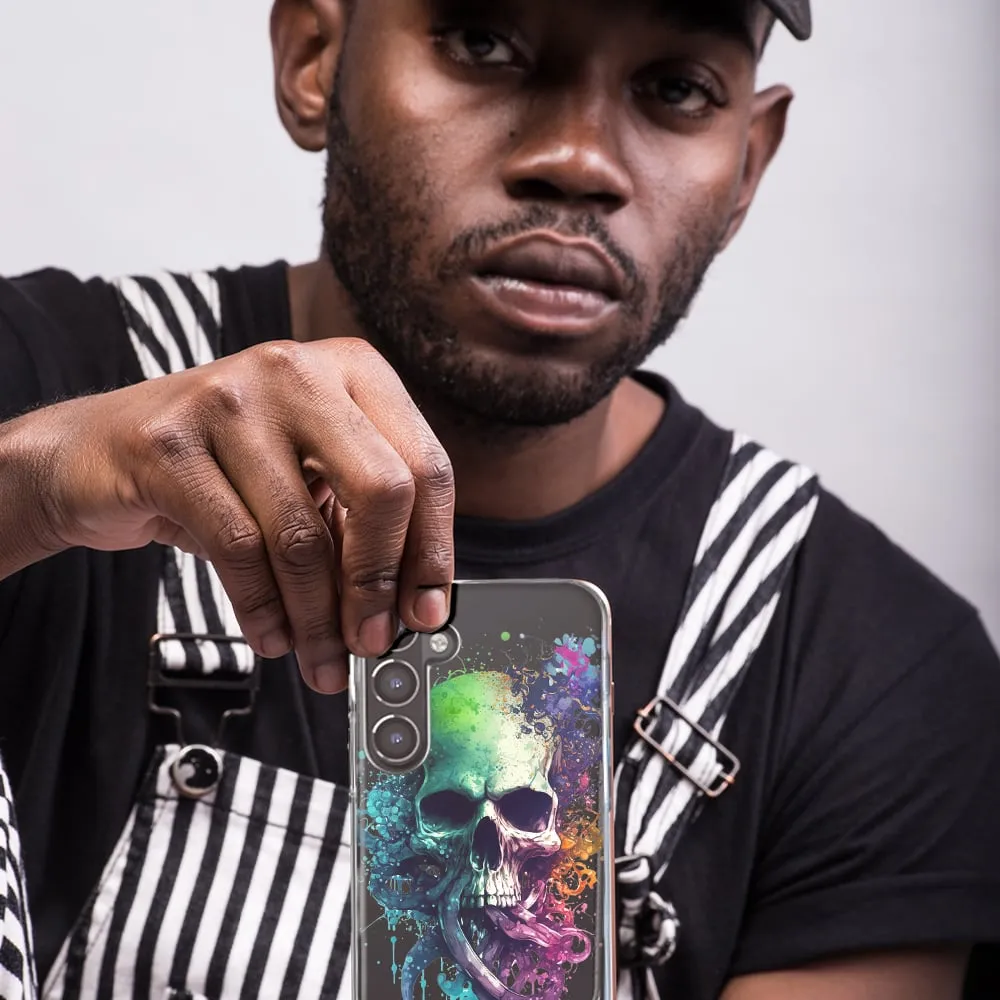 For Samsung Galaxy S9 Fantasy Octopus Tentacles Skull Design Hybrid Protective Phone Case Cover