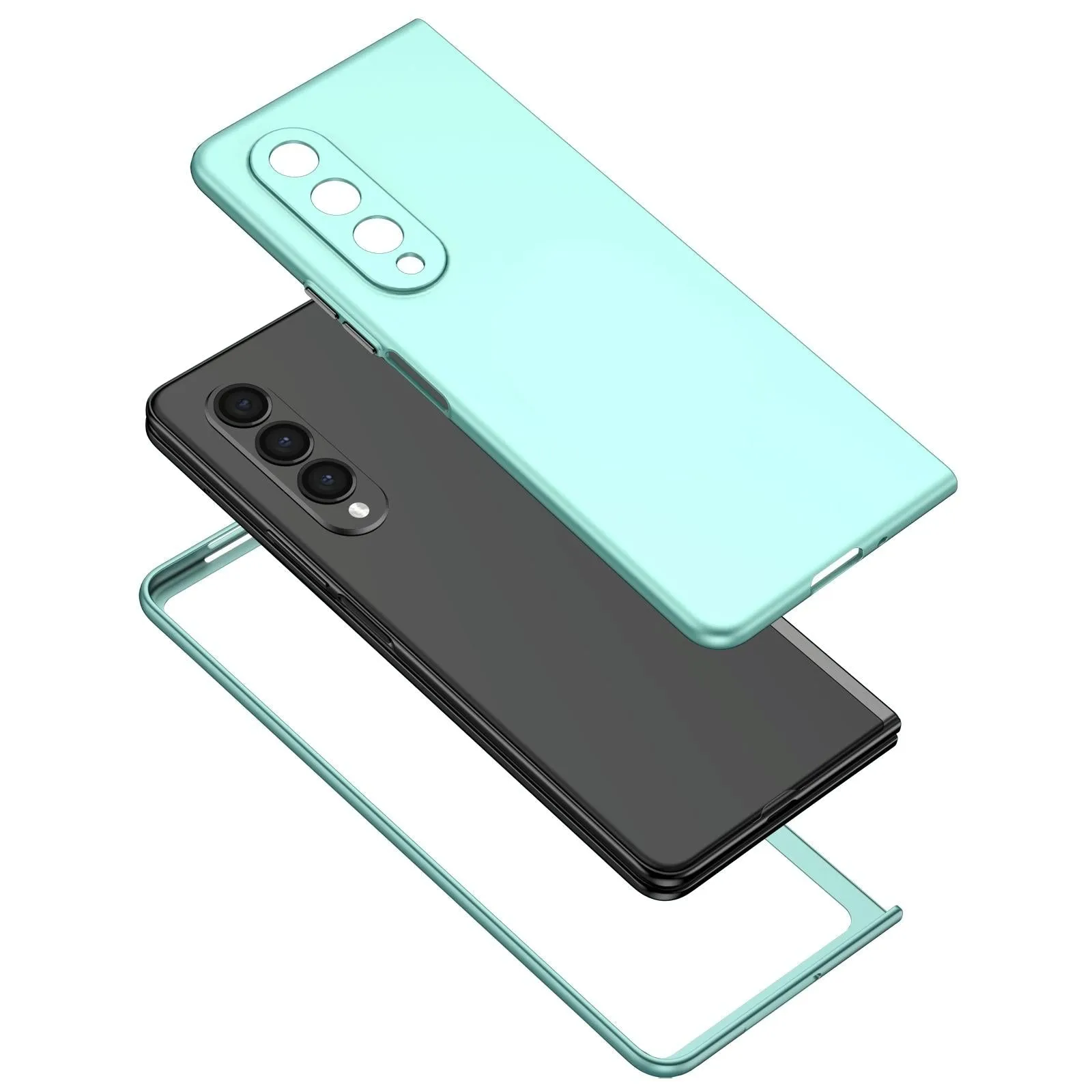 For Samsung Galaxy z Fold4 5G Foldable Armor Phone Case - Compact and Durable - Dark Blue