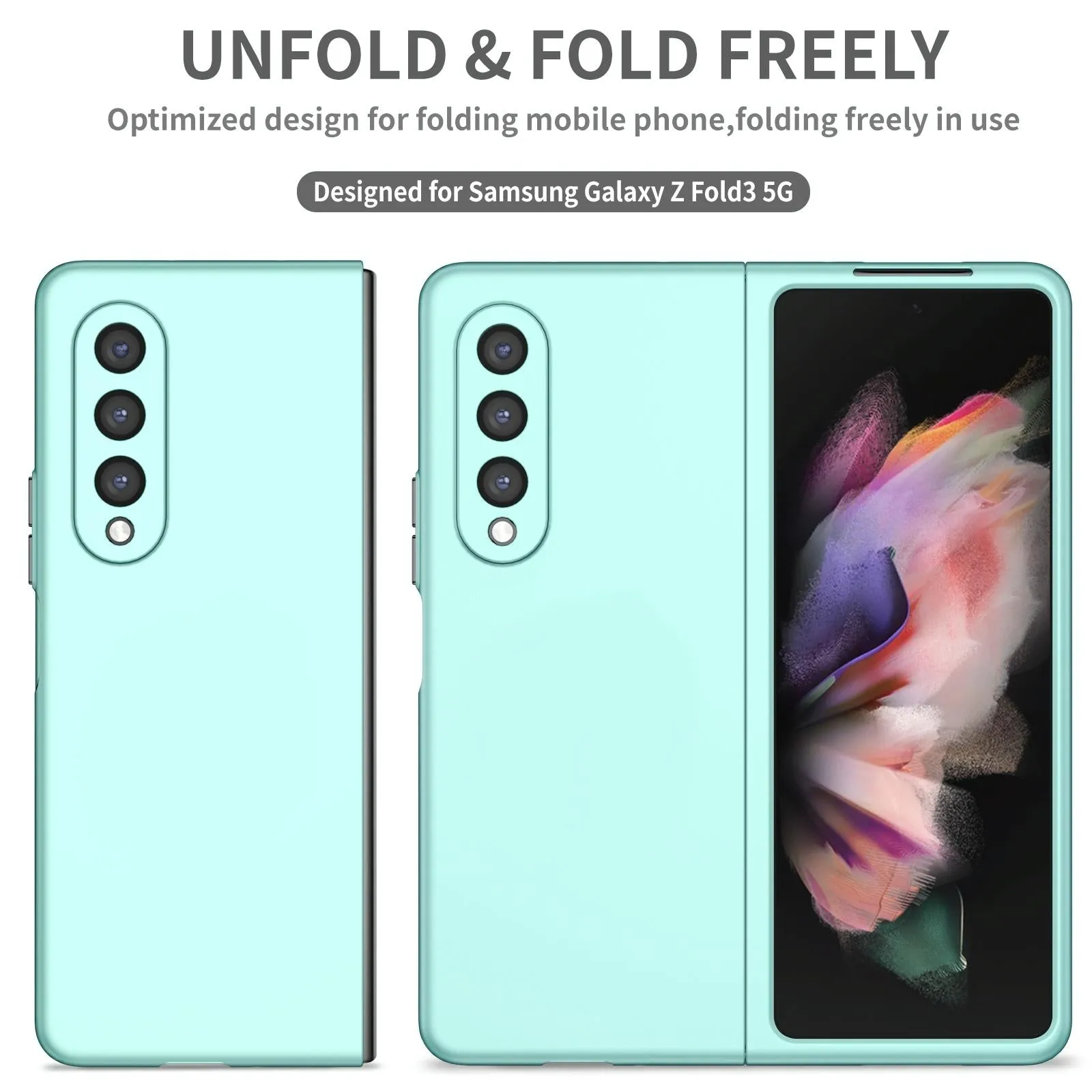 For Samsung Galaxy z Fold4 5G Foldable Armor Phone Case - Compact and Durable - Dark Blue