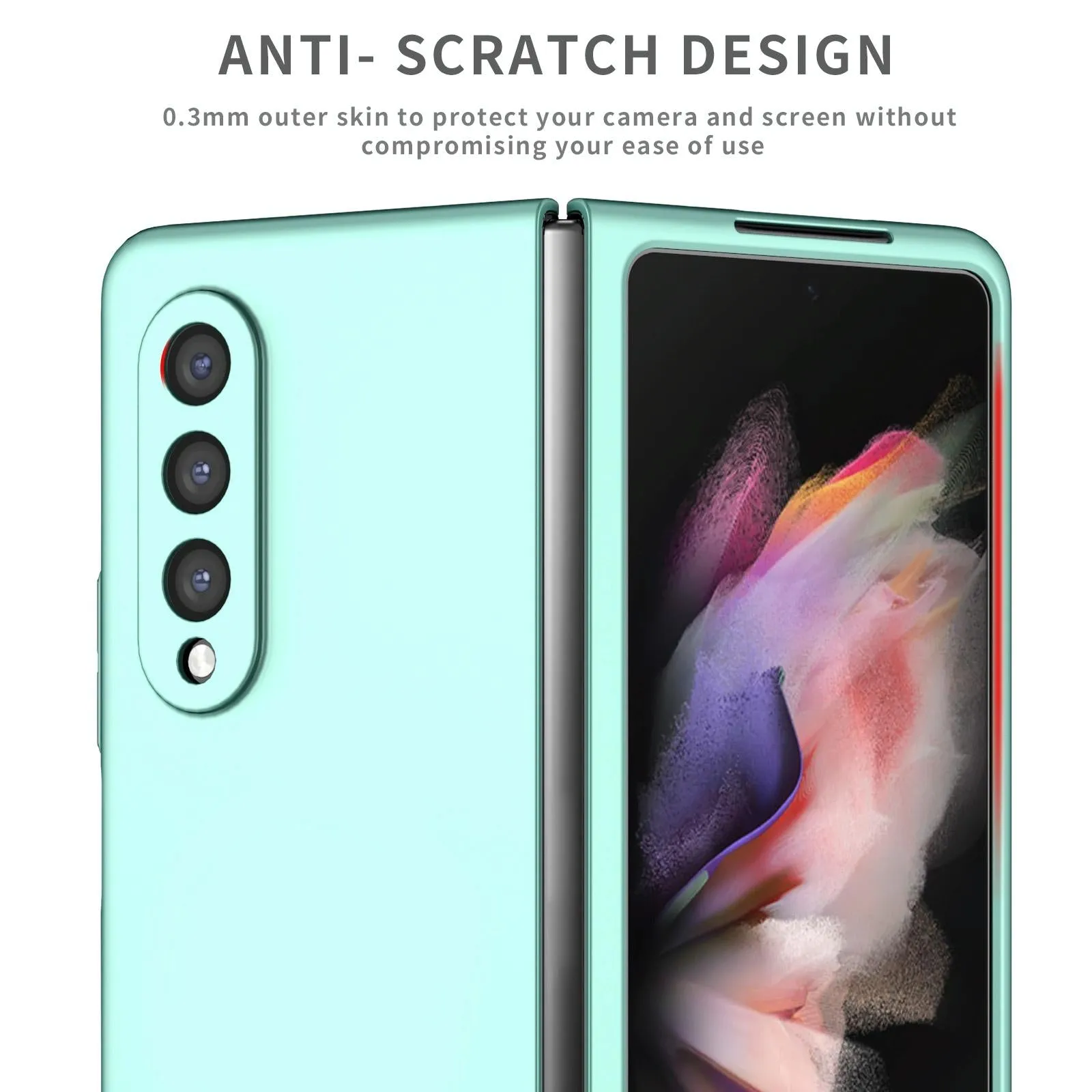 For Samsung Galaxy z Fold4 5G Foldable Armor Phone Case - Compact and Durable - Dark Blue