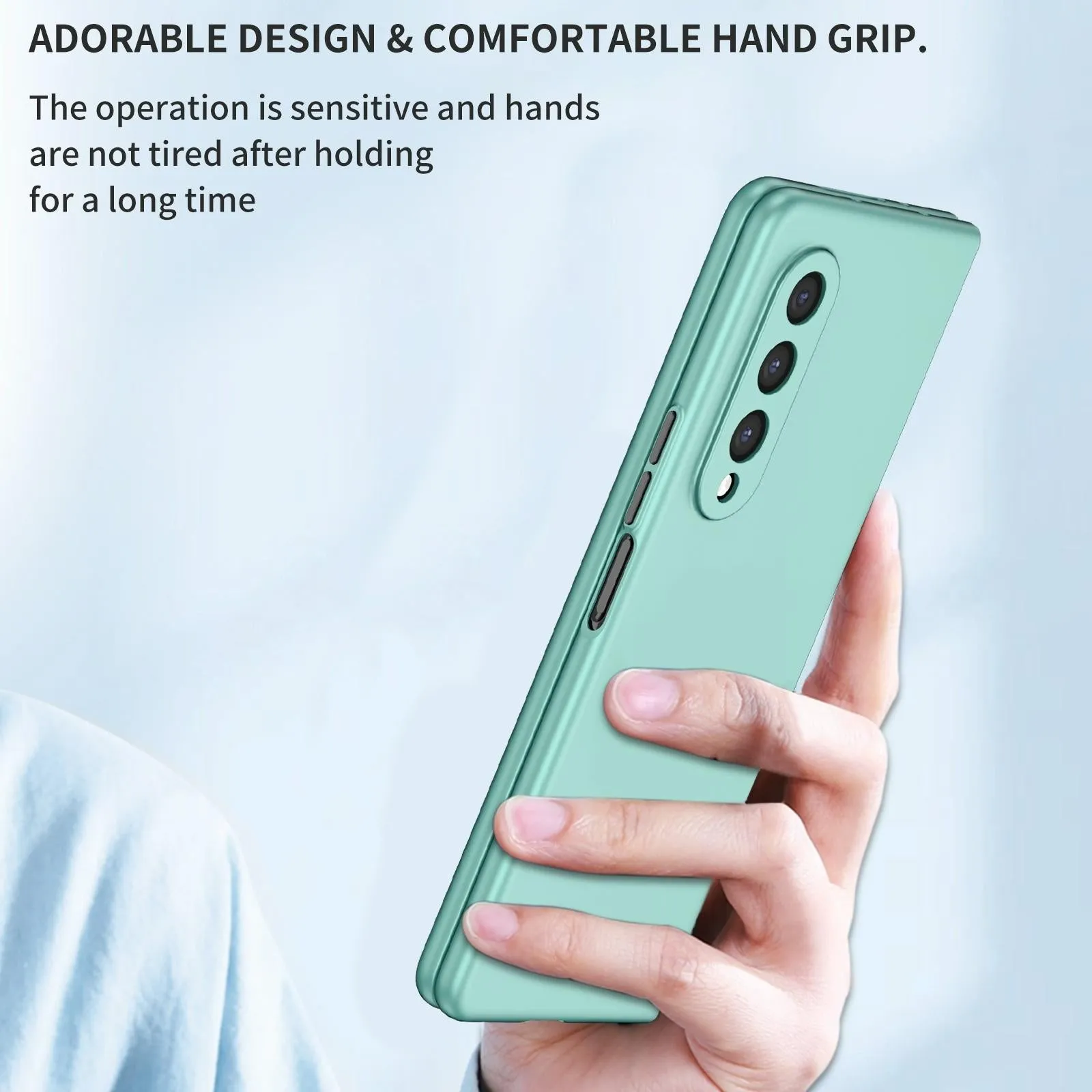 For Samsung Galaxy z Fold4 5G Foldable Armor Phone Case - Compact and Durable - Dark Blue