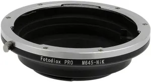 Fotodiox Pro Lens Mount Adapter Compatible Mamiya 645 MF Lenses to Nikon F-Mount Cameras