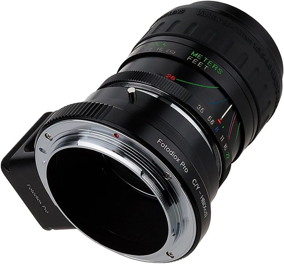 Fotodiox Pro Lens Mount Adapter, Contax/Yashica (CY) SLR Lens to Hasselblad XCD Mount Mirrorless Digital Camera Systems (Such as X1D-50c and More)