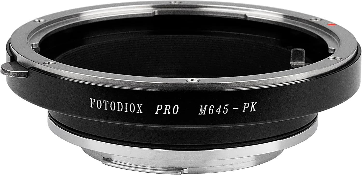 Fotodiox Pro Lens Mount Adapter, for Mamiya 645 Lens to Pentax K-Mount (PK) DSLR Cameras