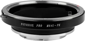 Fotodiox Pro Lens Mount Adapter, for Mamiya 645 Lens to Pentax K-Mount (PK) DSLR Cameras