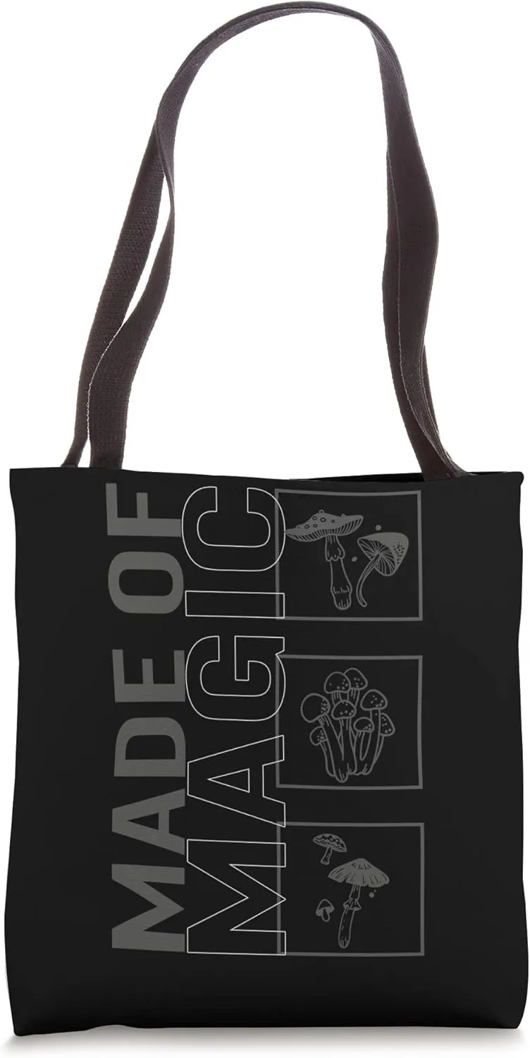 Fungi Made Vintage Magical Mushroom Fungus Botanical Plant Tote Bag