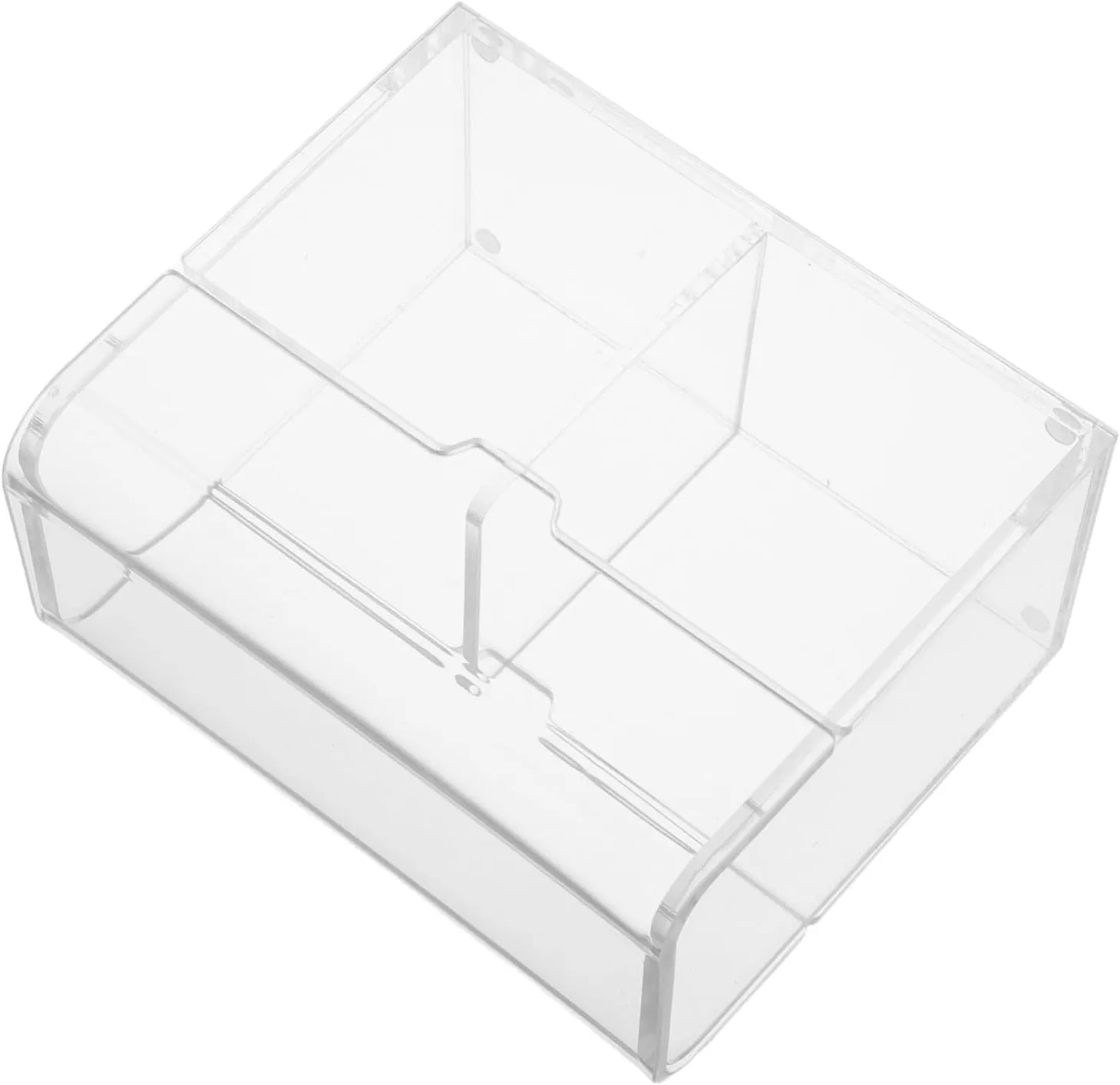 Garneck Acrylic Trading Card Box 12x10x6cm Story Cards Organizer Flashcards Sturdy Storage