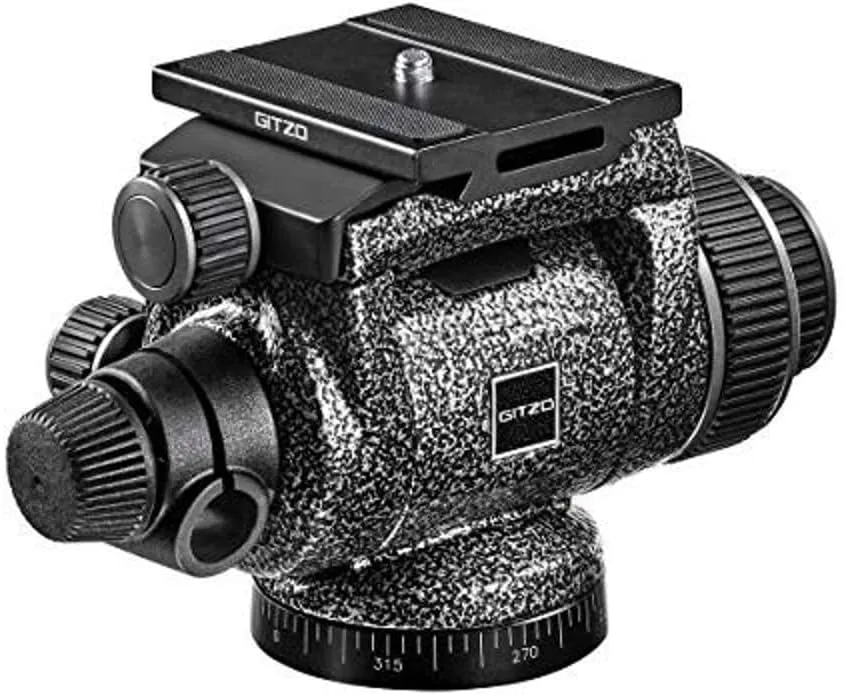 Gitzo 2-Way Fluid Head for Tripods, for CSC and DSLR Cameras, for Birdwatching and Nature Photography, in Ultra-Lightweight Magnesium, Holds up to 6 Kg, for Photographers and Videographers