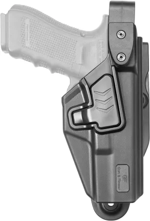 Glock 17/19/31/32 (Gen 1-5), G22/23 (Gen 1-4), G19X 44 45 Level II/III Retention Holster - Law Enforcement Duty Option