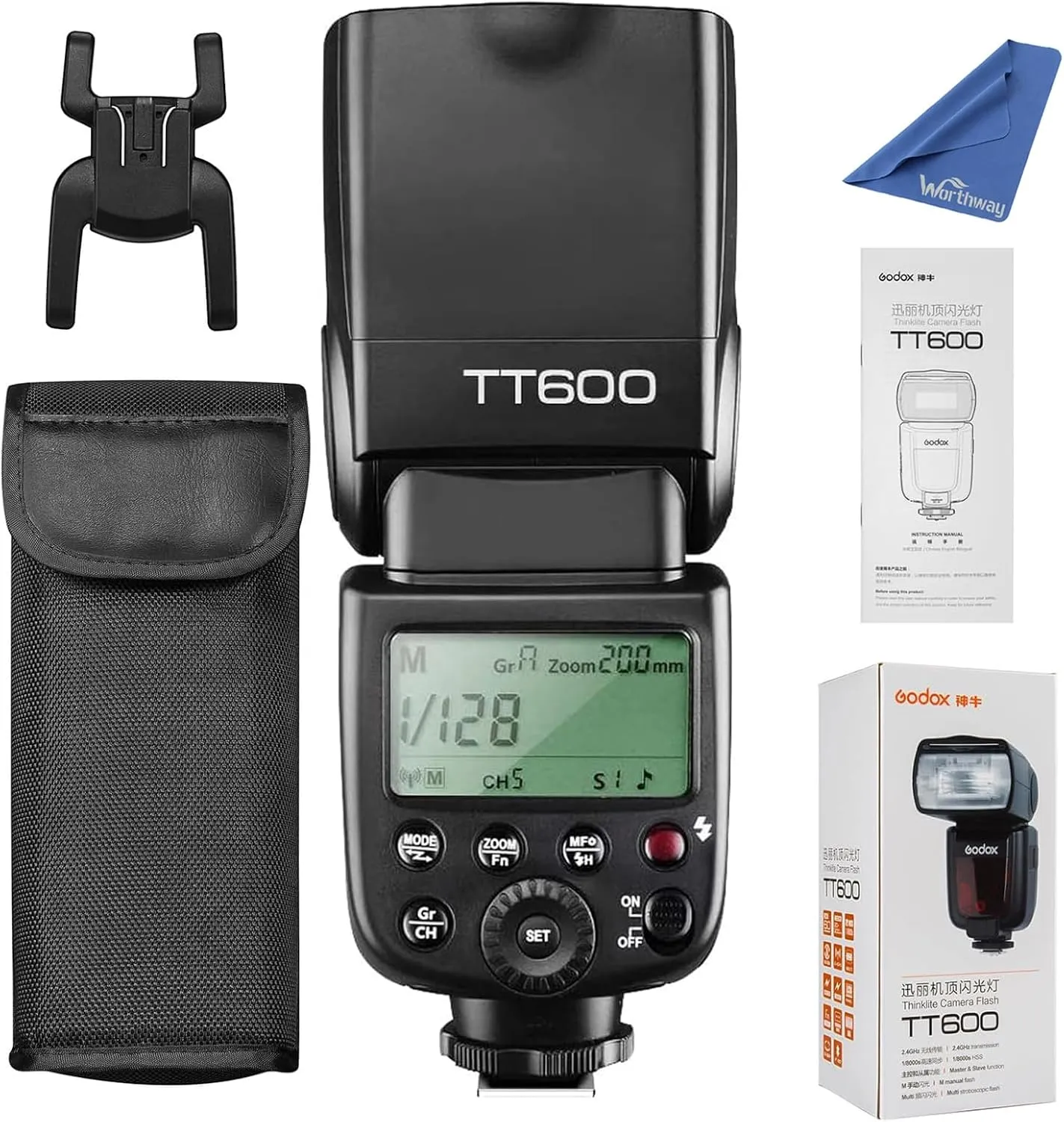 Godox Flash TT600 - Speedlite Flash with Built-in Trigger System Compatible for Canon Nikon Pentax Olympus Fujifilm Panasonic,Creative Lighting for DSLR Cameras