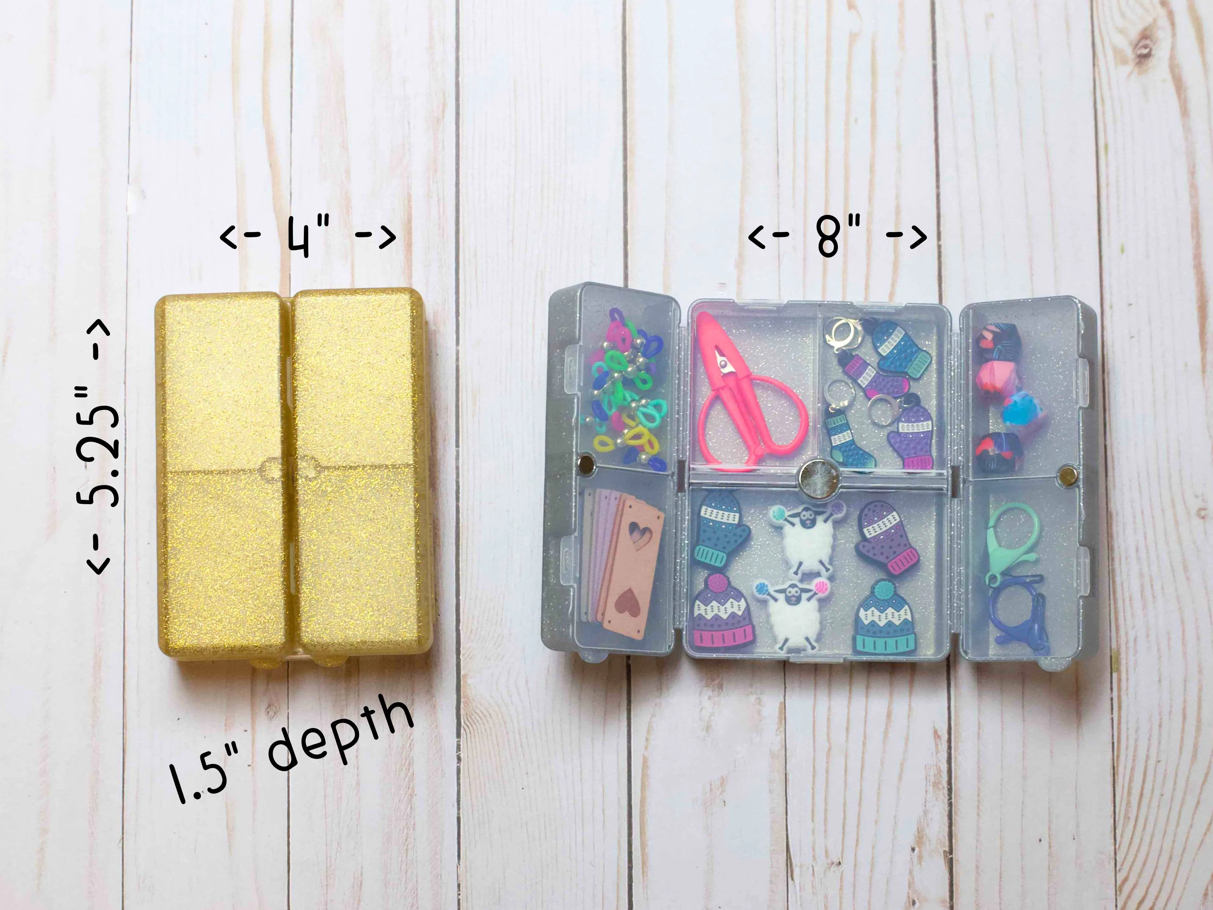 Gold *Glitter* Notion Nooks | The Ultimate On The Go Organizer