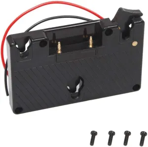 Gold Mount Battery Plate Bracket Power Supply D-tap Output Compatible for Anton Bauer Panasonic Battery