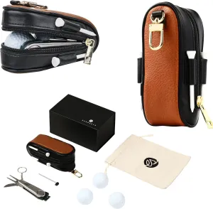 Golf Gifts for Men and Women – Golf Accessories Set with Clip-On Carry Case, Golf Balls, Tees, Waterproof Multifunctional Divot Knife – Perfect for Any Occasion & Tournaments