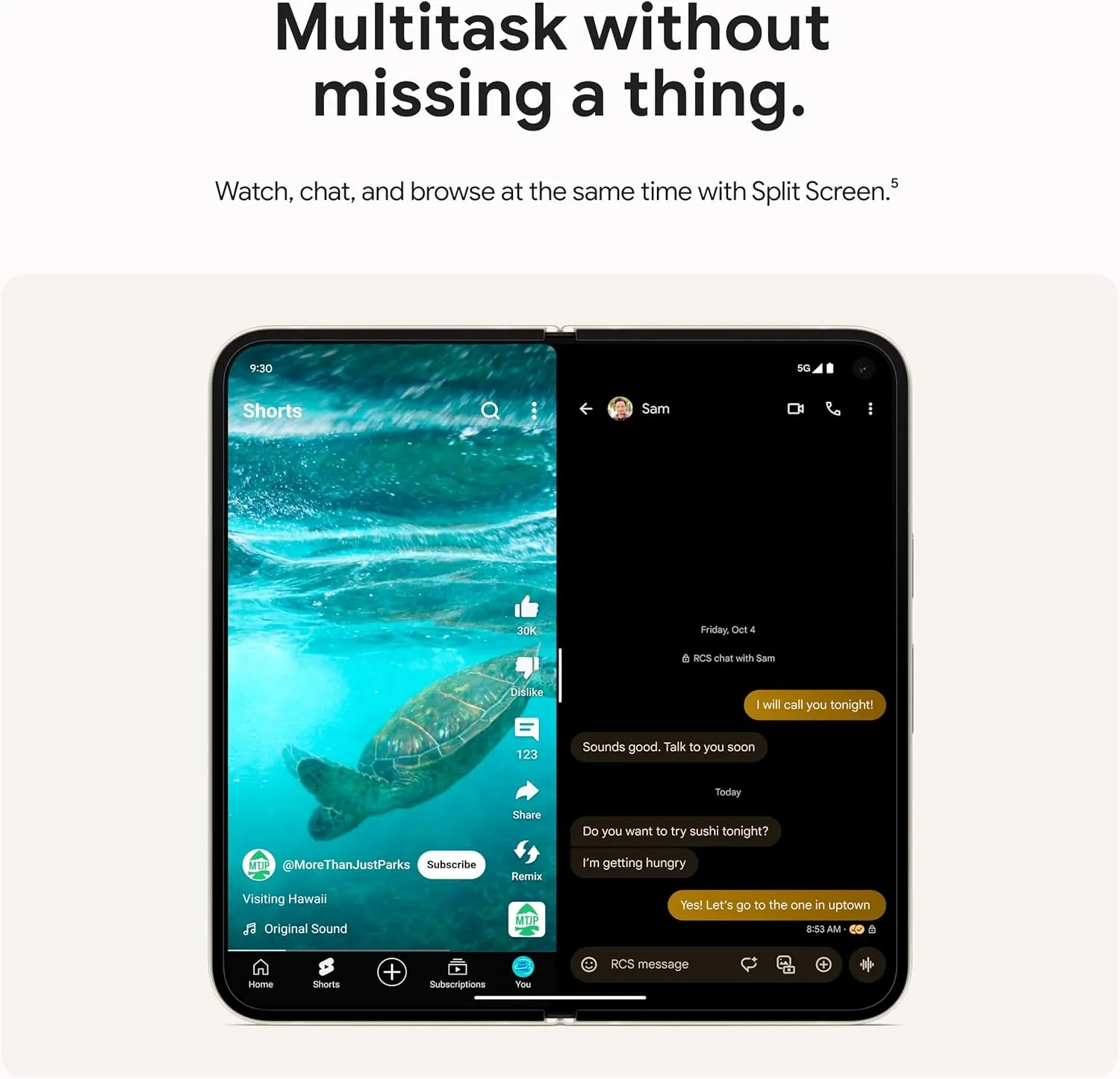 Google Pixel 9 Pro Fold - Unlocked Android Smartphone with Gemini - Advanced Triple Rear Camera System - Foldable Display - Hands-Free Video - Obsidian - 256 GB