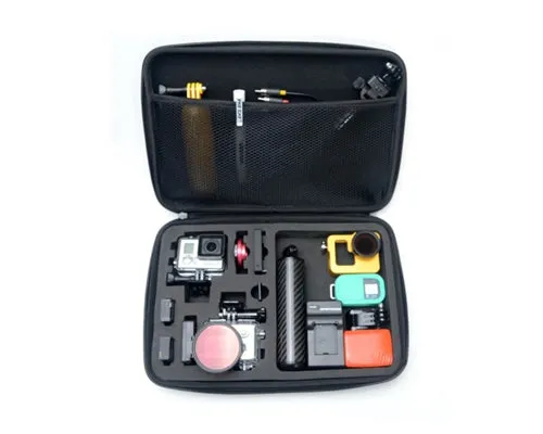 GoPro Carbon Fiber POV EVA Full Set Case for Hero 3/3 /4 Camera -Large