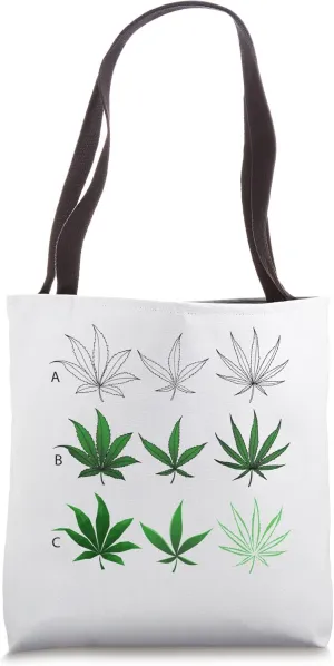 Green Leaves Plants Tote Bag