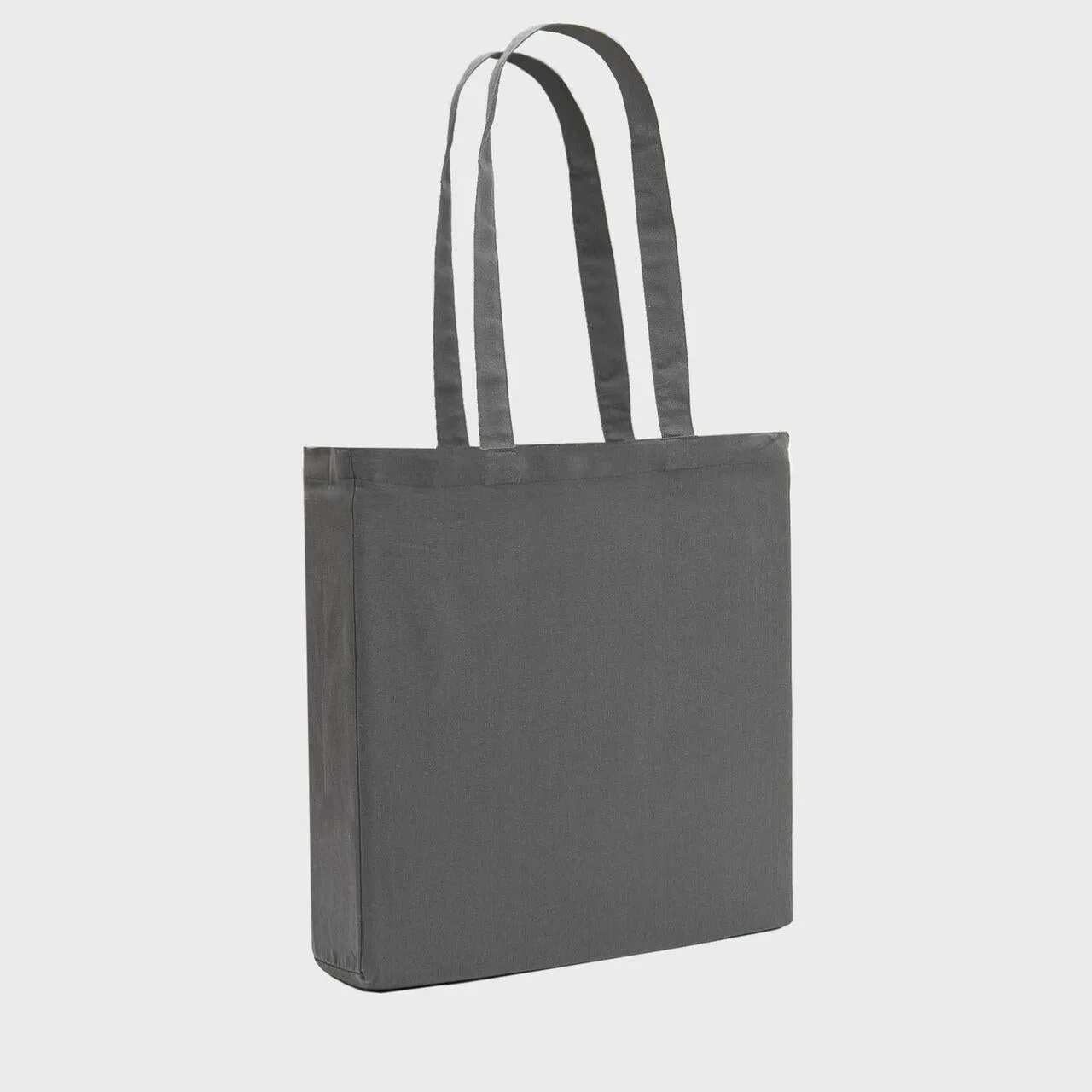 Grey 8oz recycled canvas bag with gusset