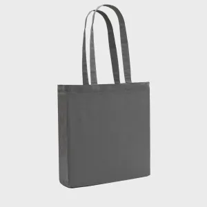Grey 8oz recycled canvas bag with gusset