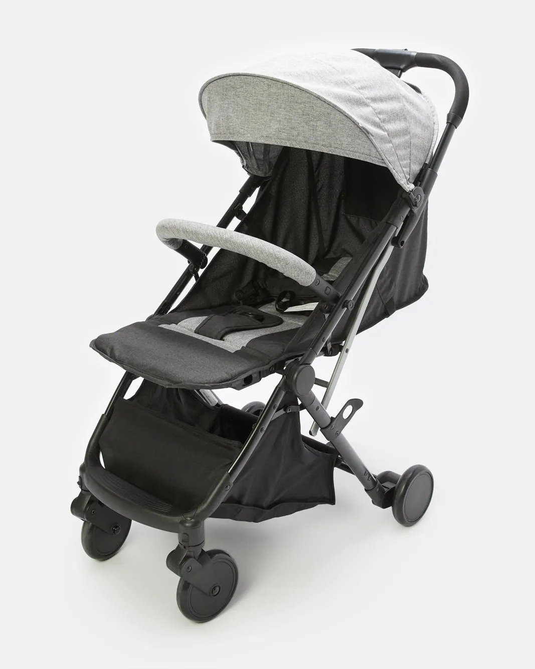 Grey Baby Single Foldable Stroller