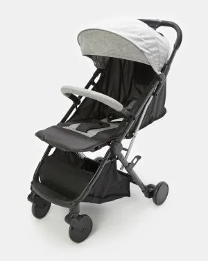 Grey Baby Single Foldable Stroller