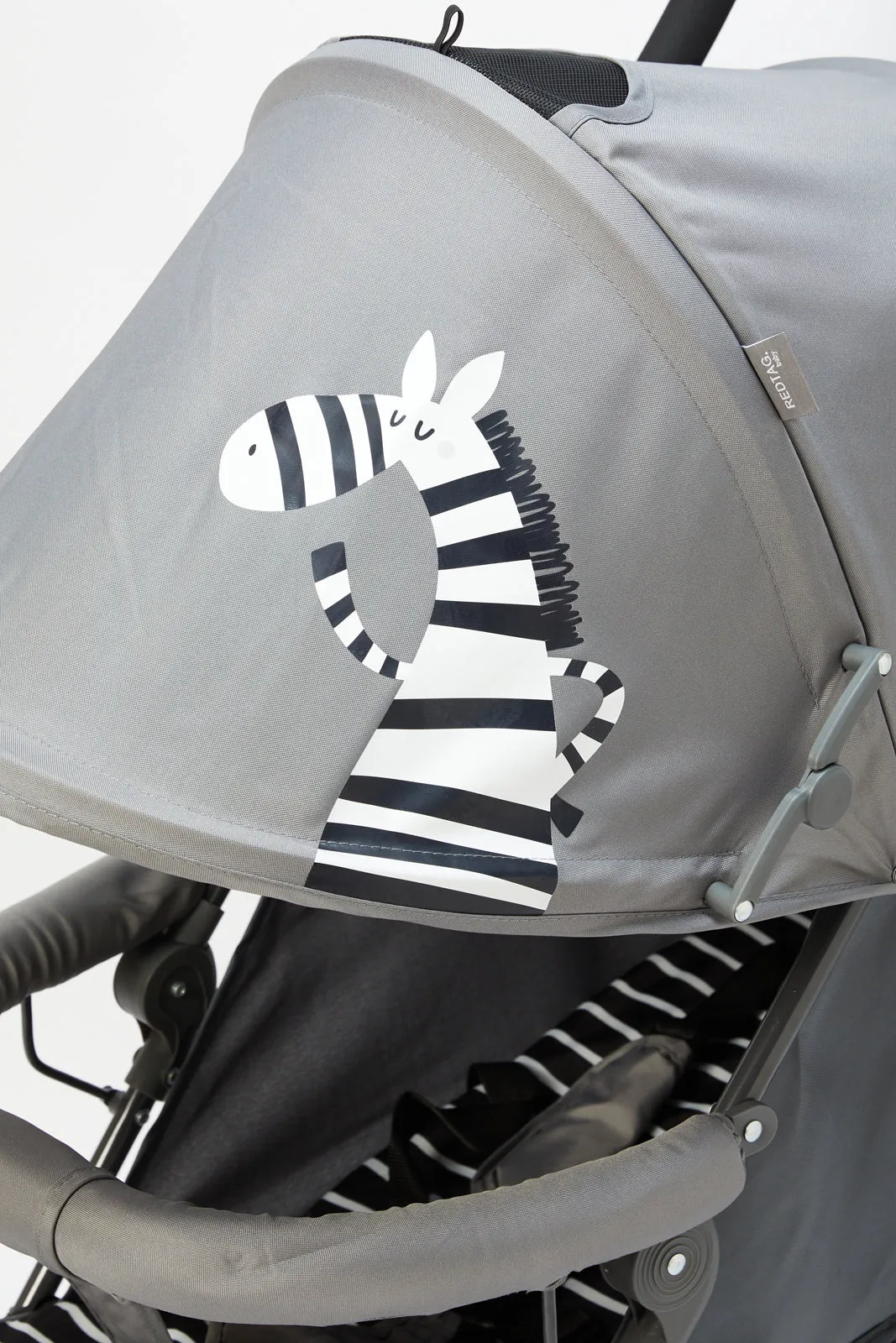Grey Zebra Baby Stroller