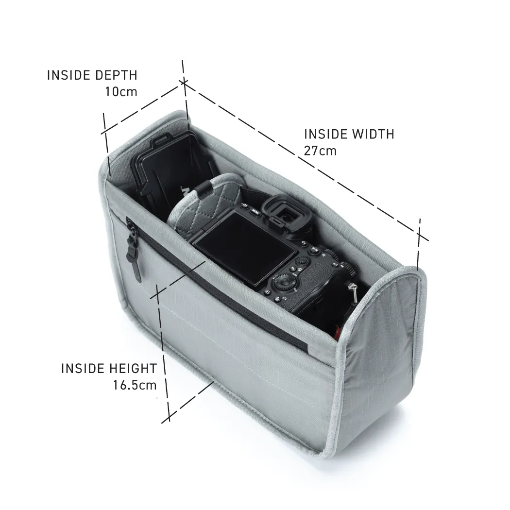 GRIP-SLING 9 CAMERA INSERT - SILVER MATTE (SOLD OUT - RESTOCKS MAY)